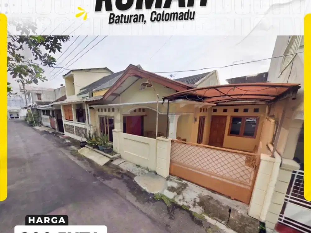 Dijual Rumah Minimalis Siap Huni Nyaman Semi Furnished di Baturan Colomadu Karanganyar