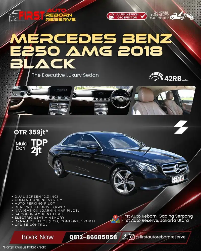 (TDP2jtan) E250 AMG 2018 Black