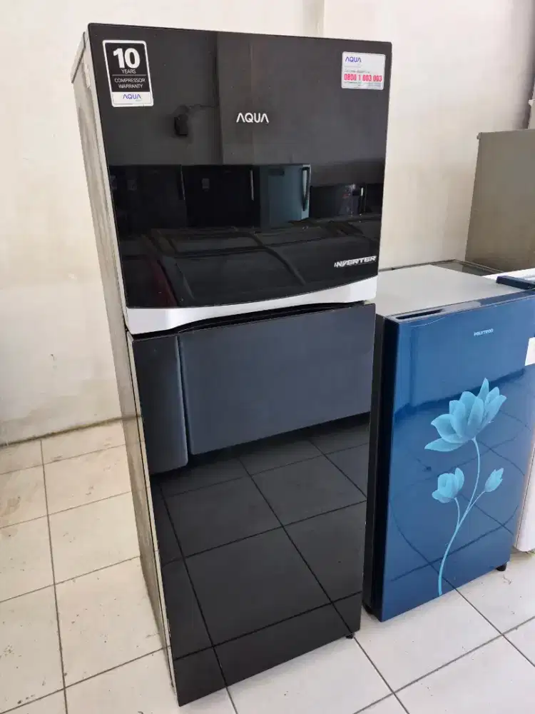 KULKAS AQUA INVERTER ORI 2JT AJA SAMA ANTAR