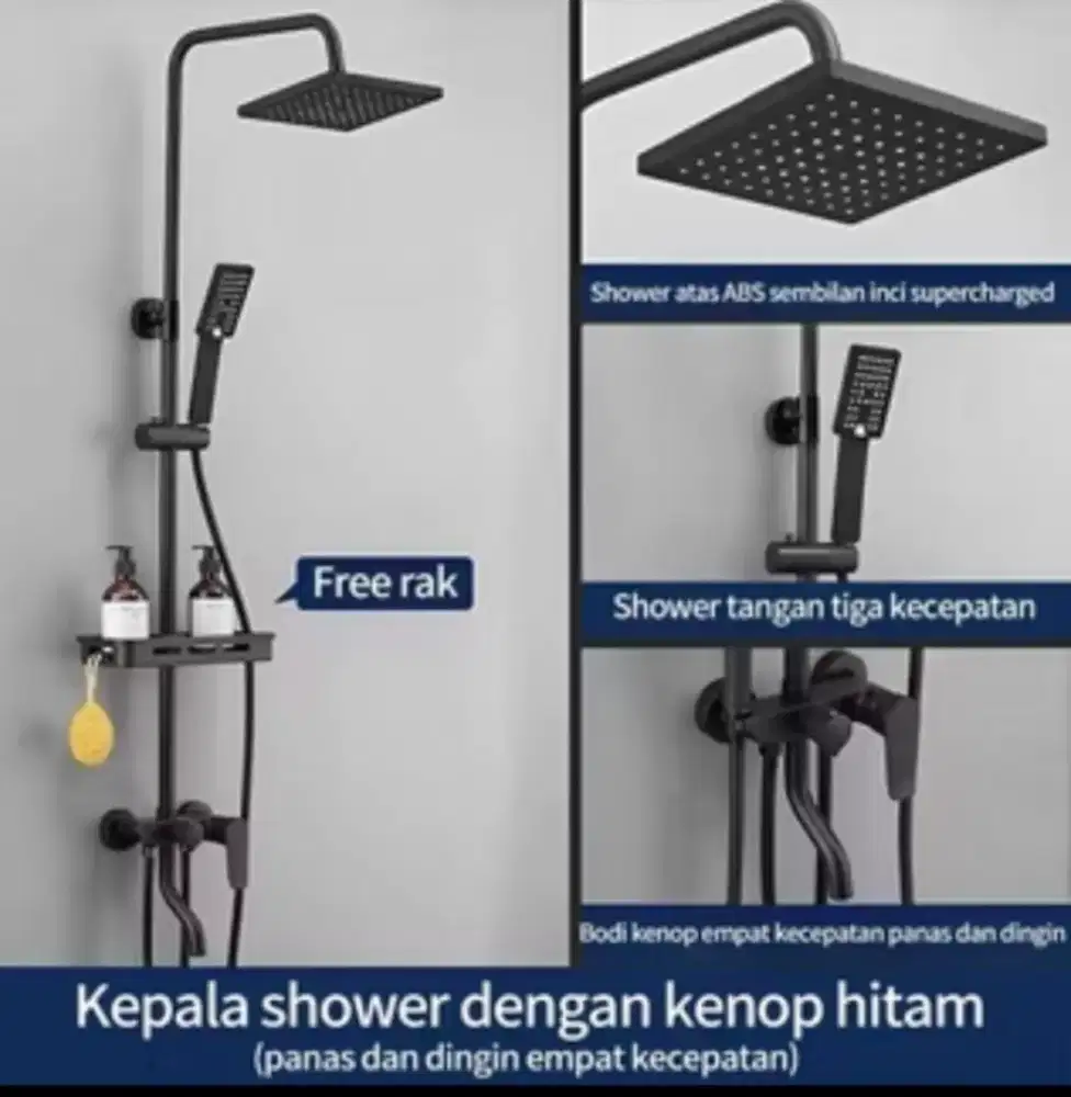Shower kamar mandi 1 set lengkap