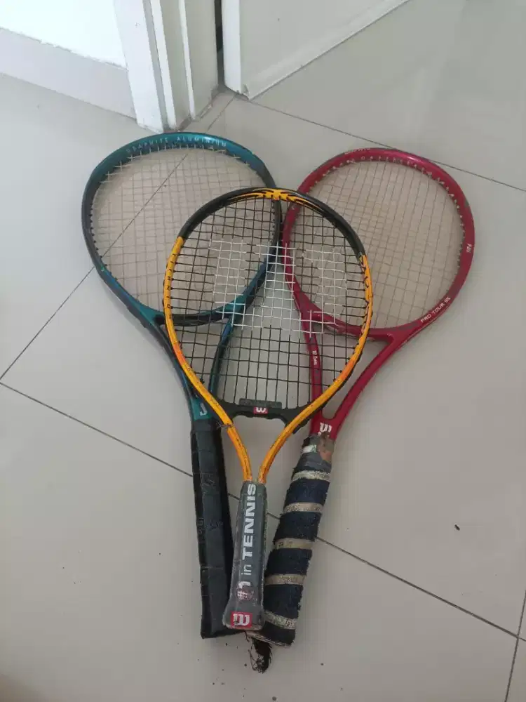 3 raket tenis cowok cewek