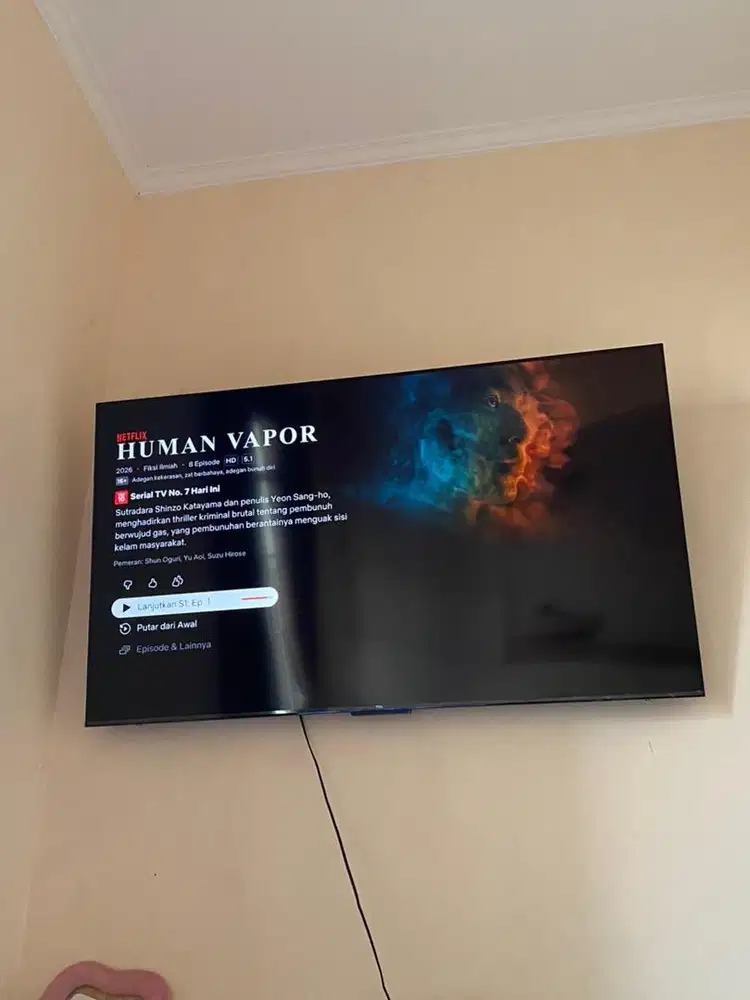TV TCL 65 Inch kondisi like new