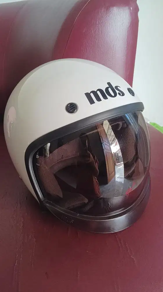 Helm MDS Magnum Putih size L Fullset Like new