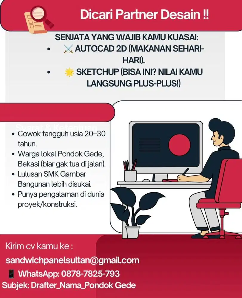 Lowongan kerja drafter