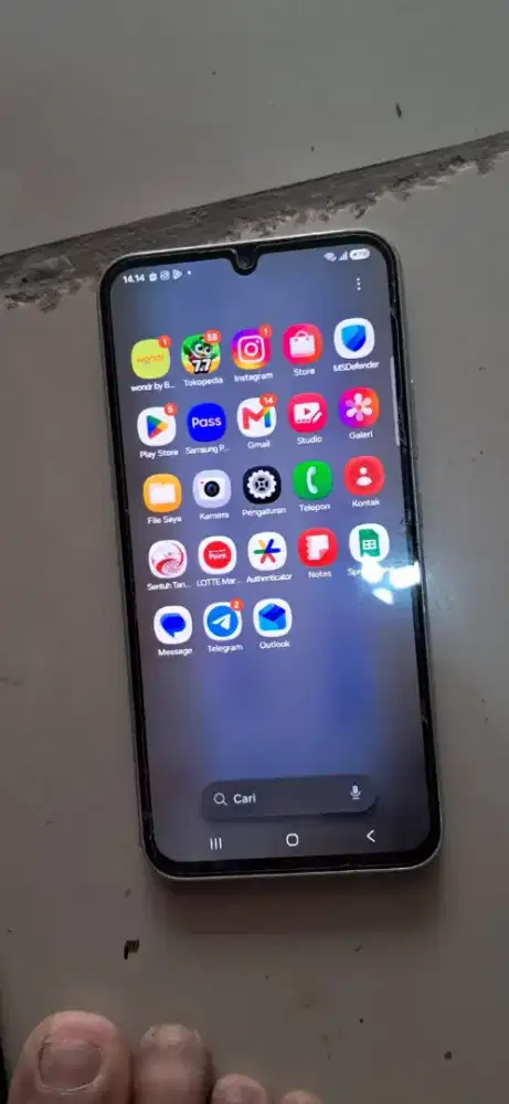 Samsung hp handphone a34 ram 8 lengkap normal