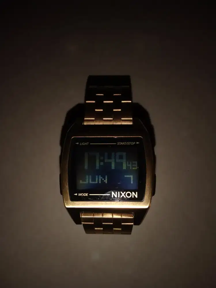 Bismillah, jam tangan NIXON A1107502 Base All Gold Original