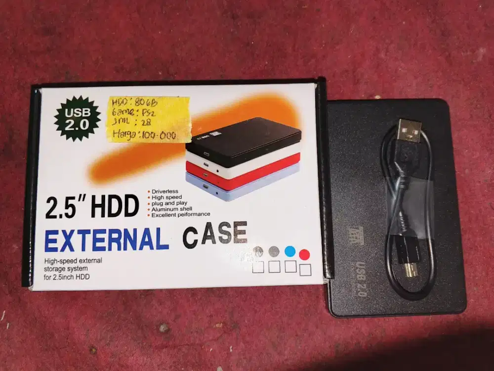 HDD 80gb eksternal full game ps2