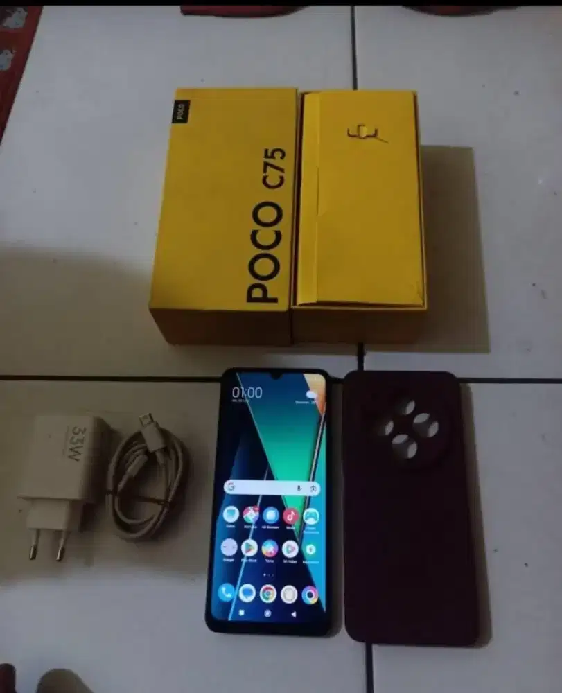 Poco C75 RAM 6/128 Fullset Mulus No Minus