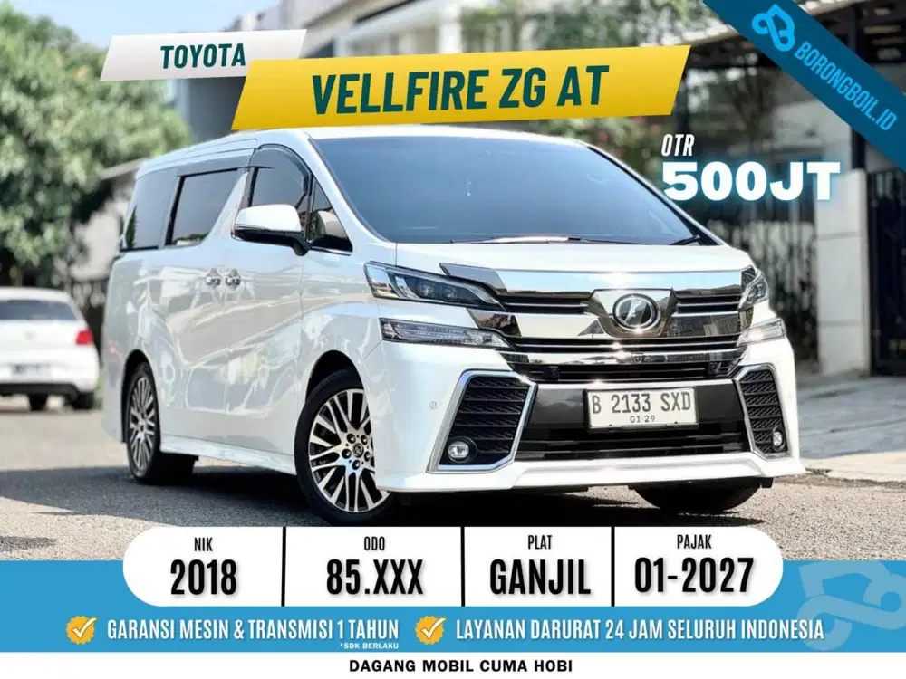 Vellfire ZG Putih 2018