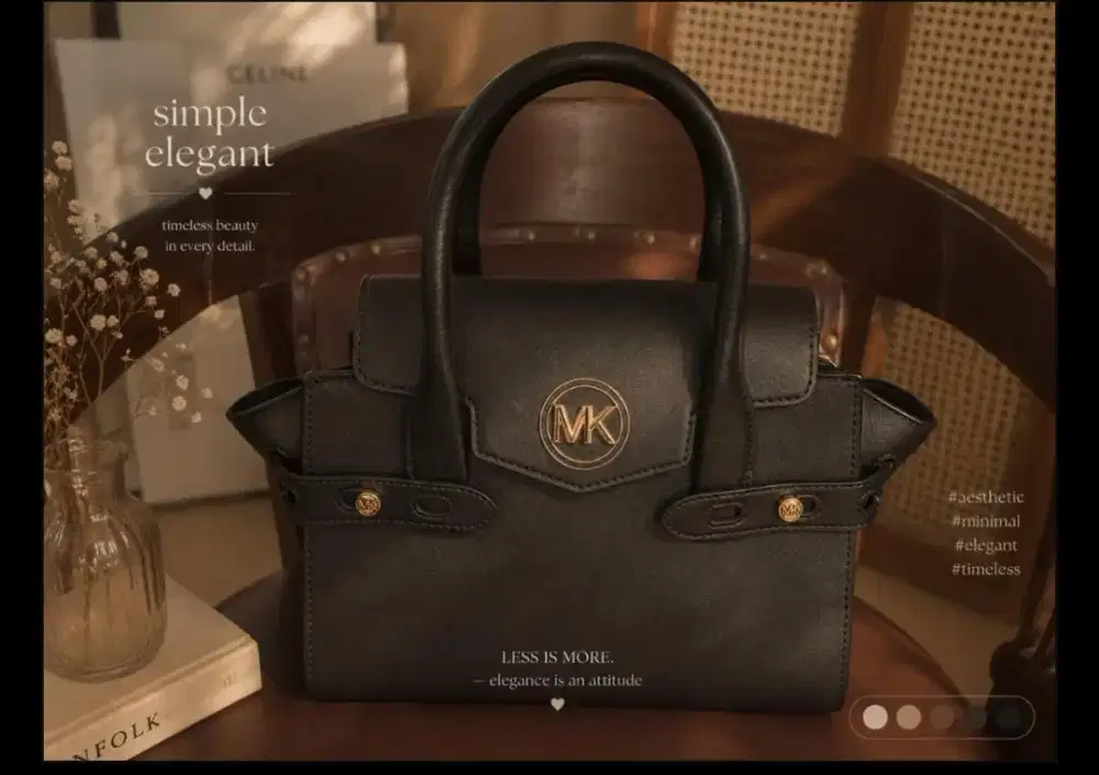 Michael Kors Carmen Flap Satchel Black Leather 2020