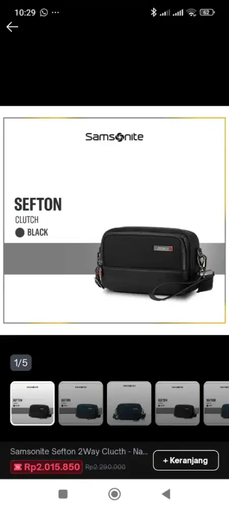 Samsonite Handbag Sefton Black