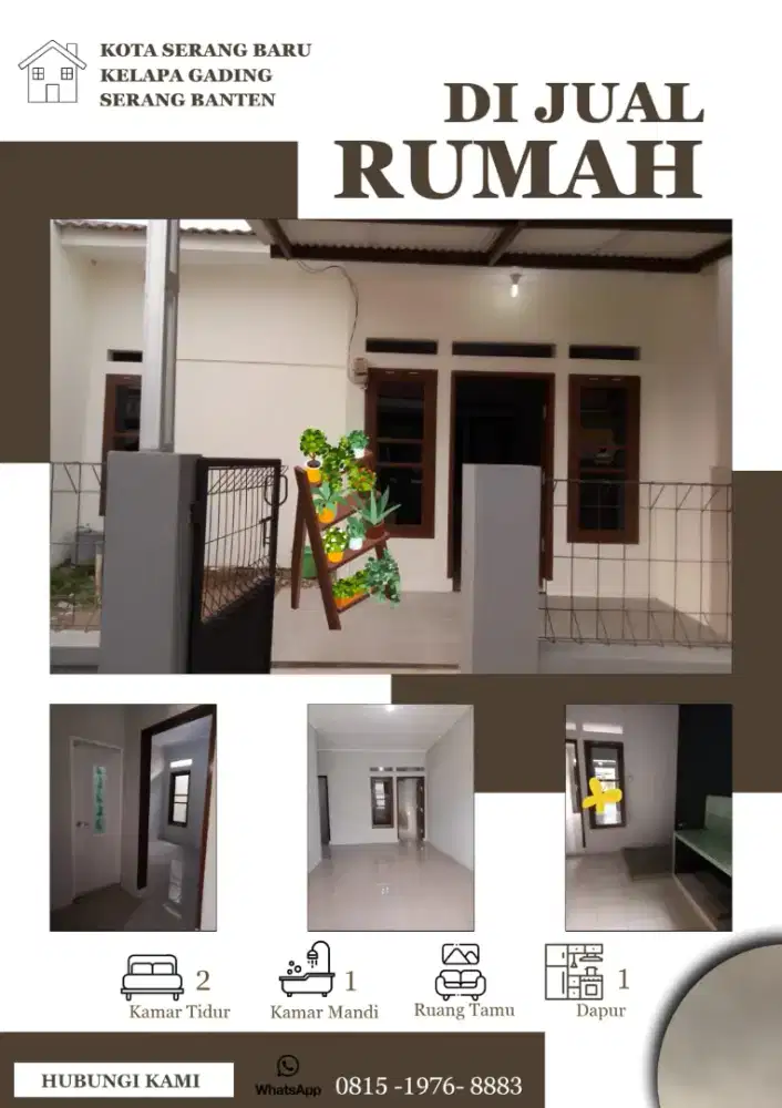 Dijual rumah Perum Kota Serang Baru kawasan Kelapa Gading AD3