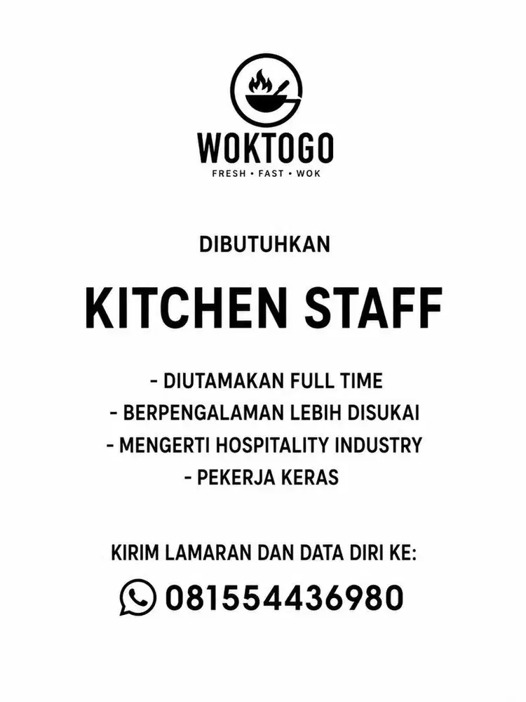 Lowongan kitchen staff