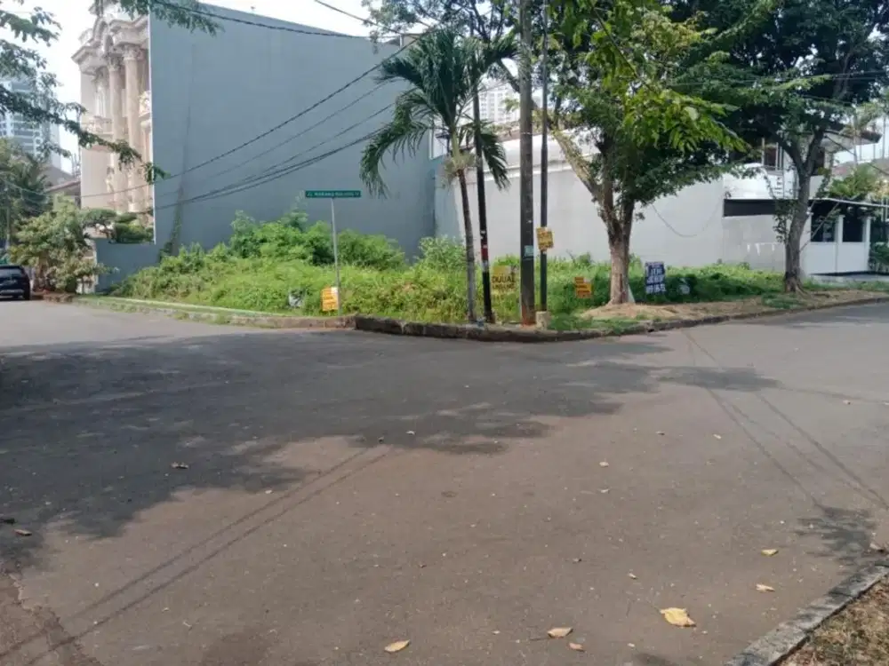 Kavling Hoek Dijual Jl Karang Bolong 4 Ancol Barat Luas 20x23 M2 Jalan Lebar