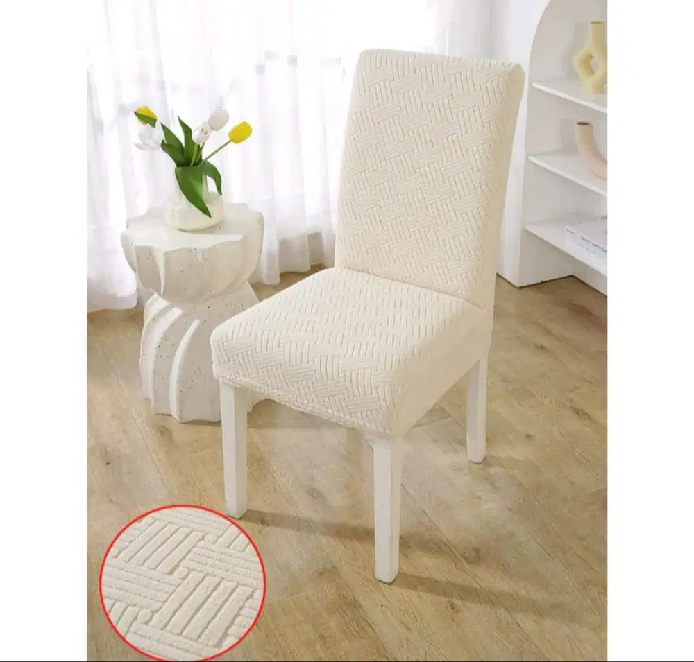 Sarung Kursi Putih 4 Pcs