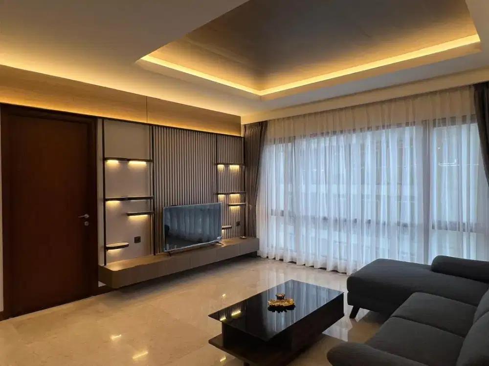 Y. DIJUAL APARTEMEN 3BR FURNISH HEGARMANAH RESIDENCE BANDUNG TIPE RUBY