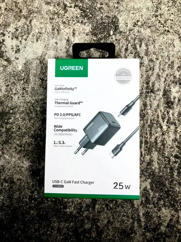 UGREEN Charger Set N Series USB-C GaN Fast Charger 25W with Type-C to