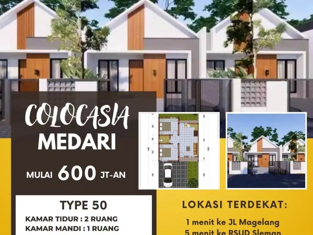 Rumah Townhouse Premium Cuma 10 Menit ke Pemda Sleman - Lokasi Strategis, Pilihan Tepat untuk ASN & Profesional