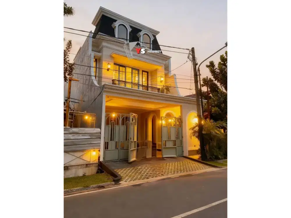 Rumah Baru American Classic 350 m² di Billymoon Pondok Kelapa – Garasi 3 Mobil zn90