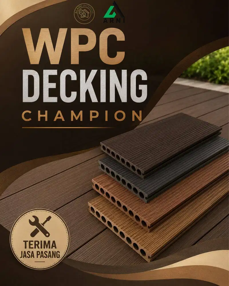 WPC Decking Champion/Dekorasi Indoor/Anti Rayap