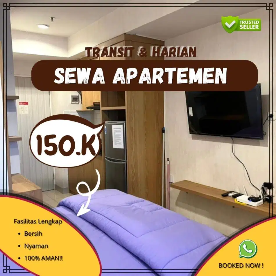 Sewa Apartemen Harian/Transit GREEN PRAMUKA Jakarta Pusat Termurah