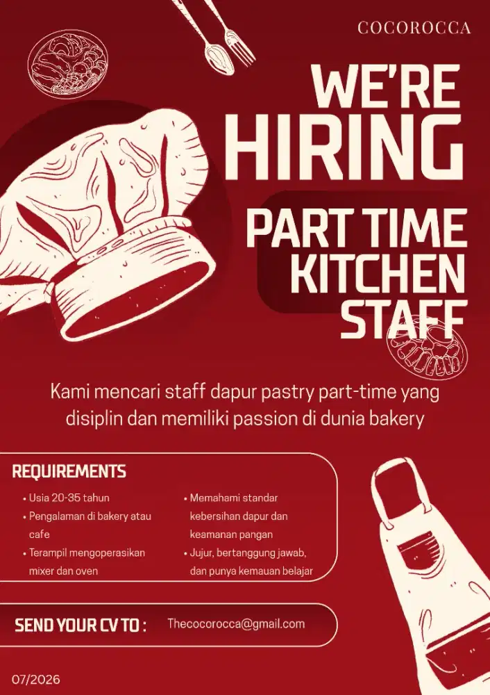 Part Time Kitchen Staff