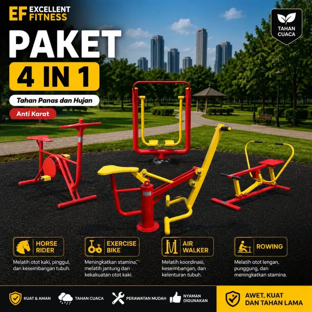 paket gym outdoor taman dan lapangan fitness outdoor jogja