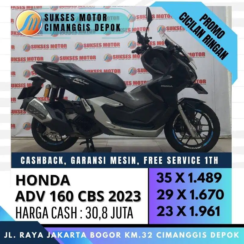 NEW ADV 160 CBS 2023 CASH KREDIT COVER JABODETABEK [SUKSES MOTOR]