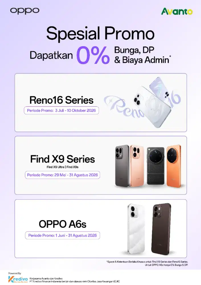 Promo cicilan Oppo