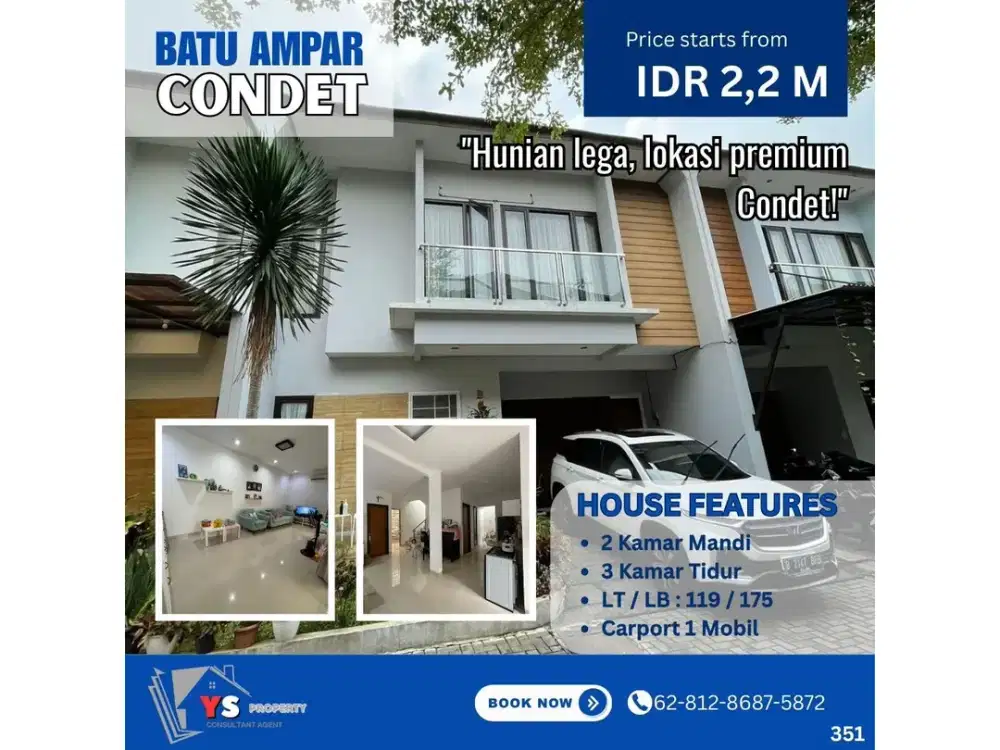 Rumah Nyaman + Aman 24 Jam di Batu Ampar Condet 351