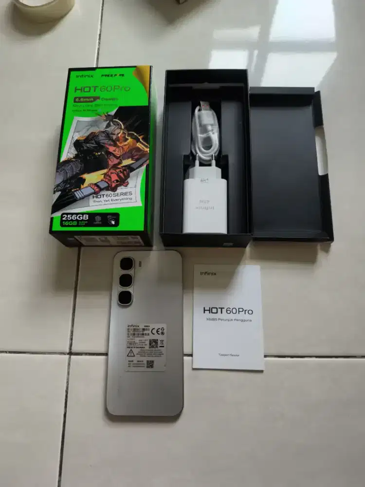 Infinix hot 60 pro 8/256 titanium silver mulus like new