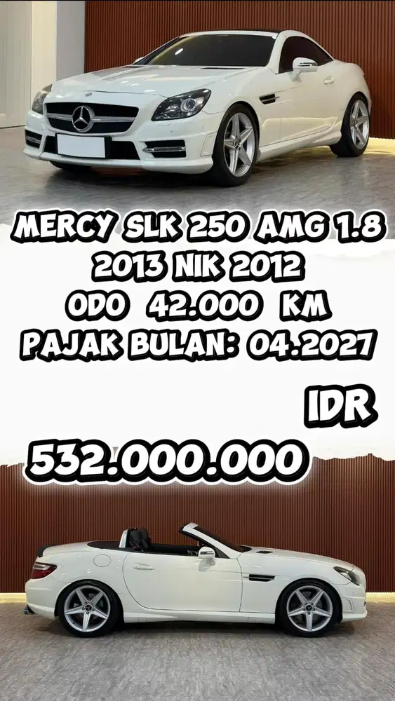 [ ODO 42.000 KM ] MERCEDES-BENZ SLK 200 AMG 1.8 AT Cash or Kredit n TT