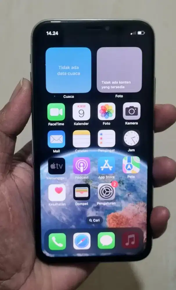 Iphone x 256gb unit kabel data