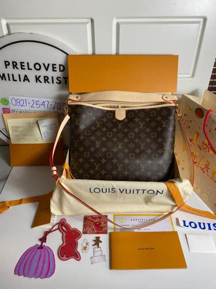 Preloved 2022 Delightful gm brown monogram shoulder bag authentic
