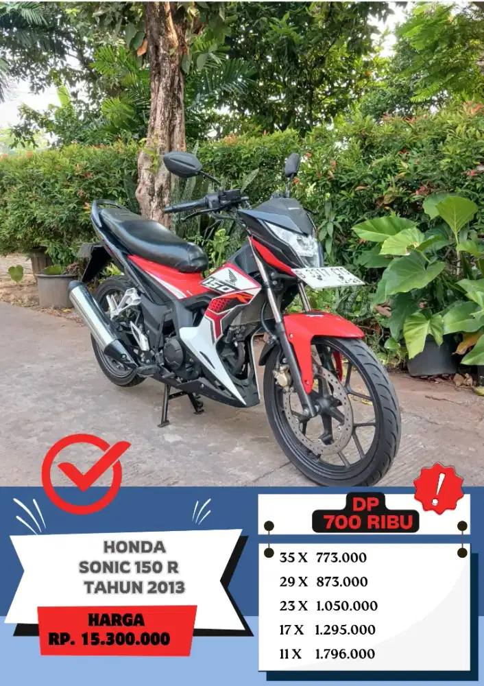 Honda Sonic 150 R Tahun 2023 DP 700Ribu