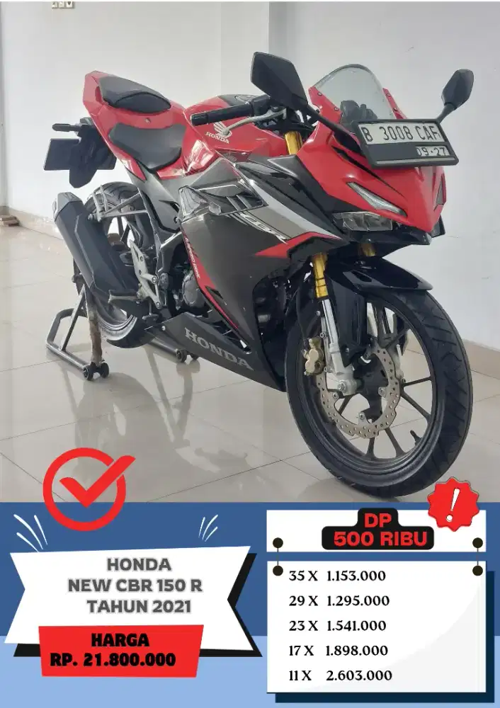 Honda CBR 150 R Tahun 2022 DP 500Ribu