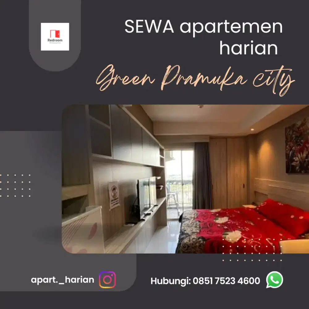 sewa apartemen harian green Pramuka city Jakarta pusat