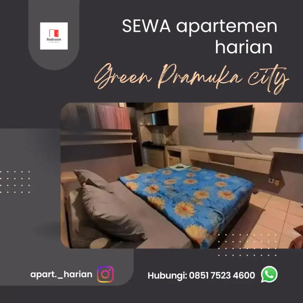 sewa harian transit apartemen green Pramuka city Jakarta pusat
