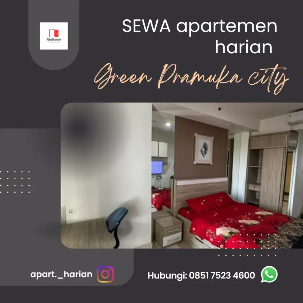 sewa apartemen harian green Pramuka city Jakarta pusat