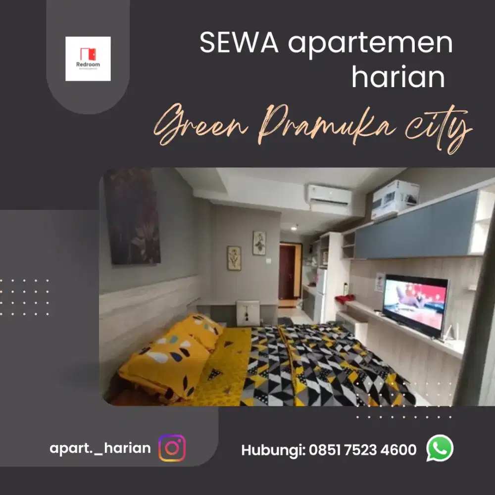 sewa apartemen harian transit green Pramuka city Jakarta pusat