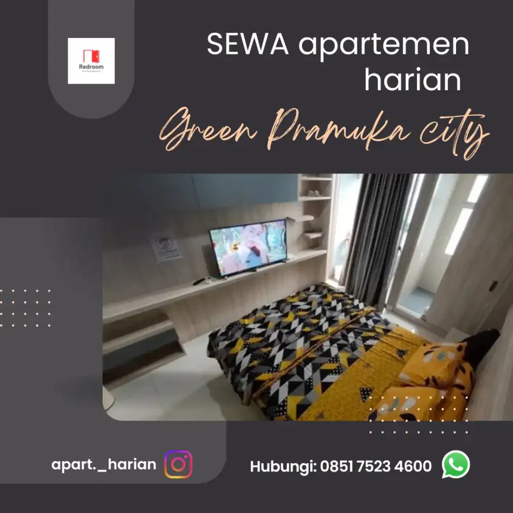 sewa apartemen harian green Pramuka city Jakarta pusat