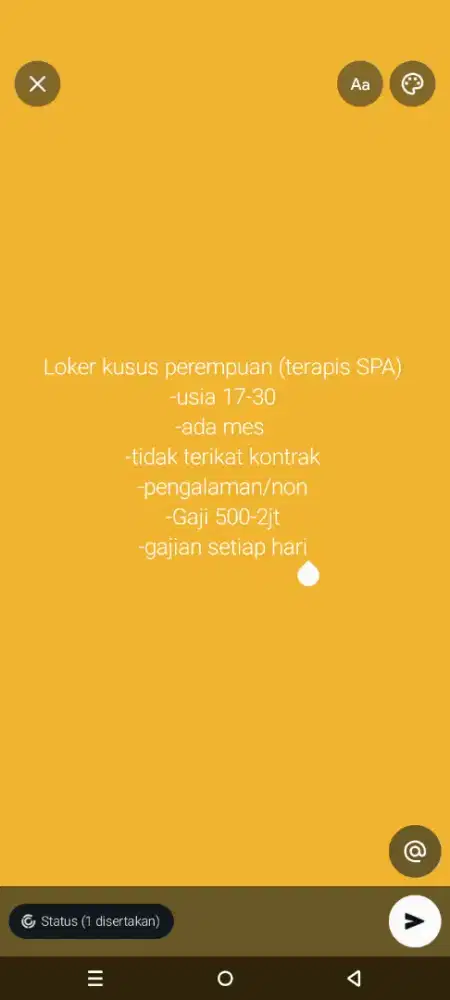 Lowongan kerja kusus perempuan