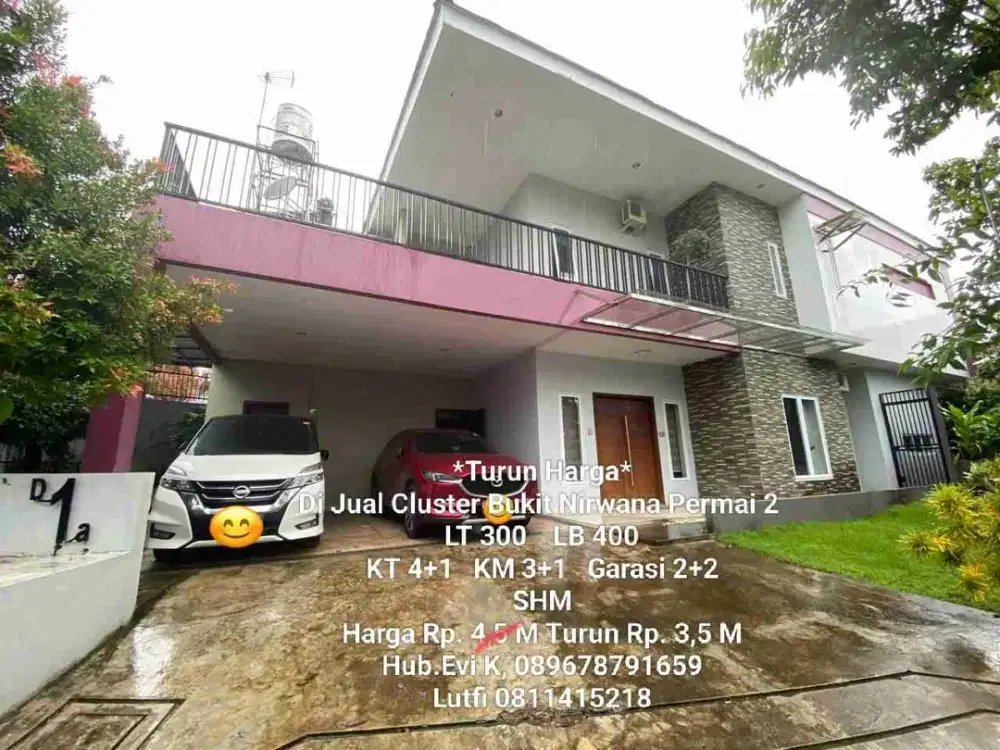 Di Jual Rumah Cantiek 2 lt, komp. Bukit Nirwana permai 2.