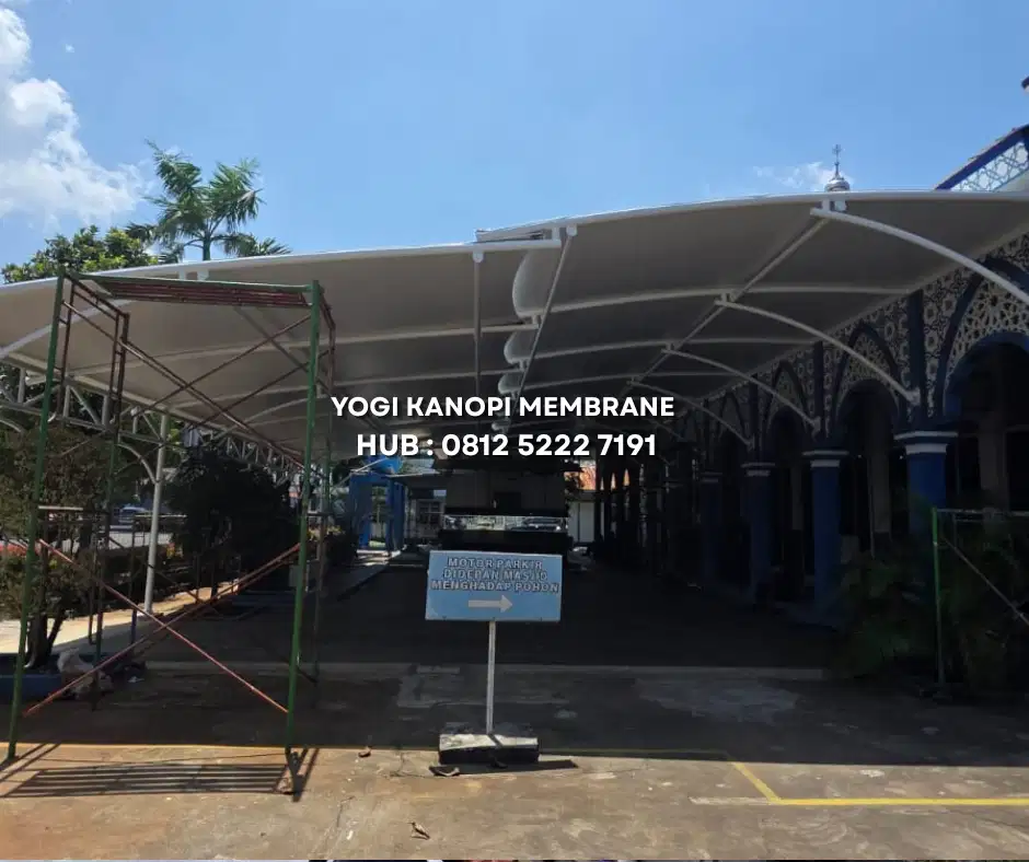 Atap Kanopi Membrane Custom Hasil Rapi dan Berkualitas