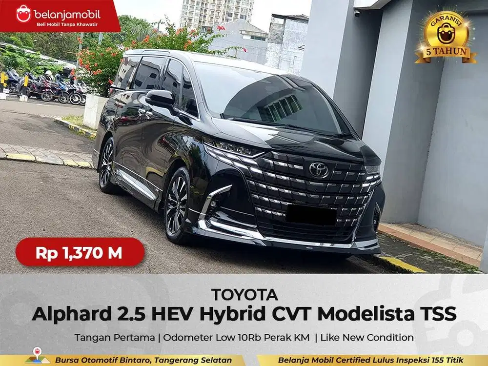 [ LOW KM 10RB ] Toyota Alphard 2.5 HEV Hybrid Modelista TSS 2024/2025