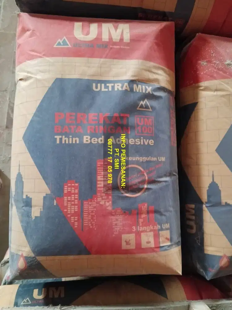 PEREKAT BATA RINGAN HEBEL ULTRAMIX UM-100 SEMEN INSTANT/ MORTAR MURAH