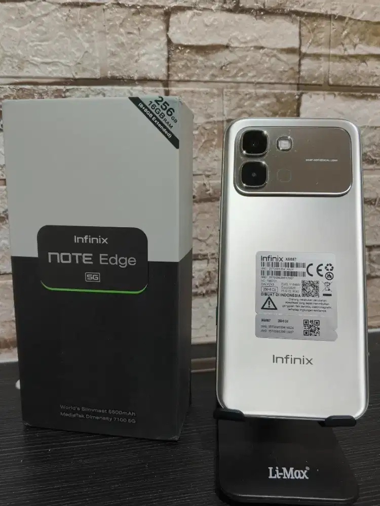 Infinix Note Edge 8/256 Gb Fullset Like New baru seminggu
