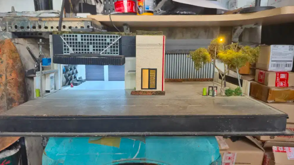 Diorama Bengkel Garasi Garage 1/64 1:64 Hotwheels Miniscale Diecast