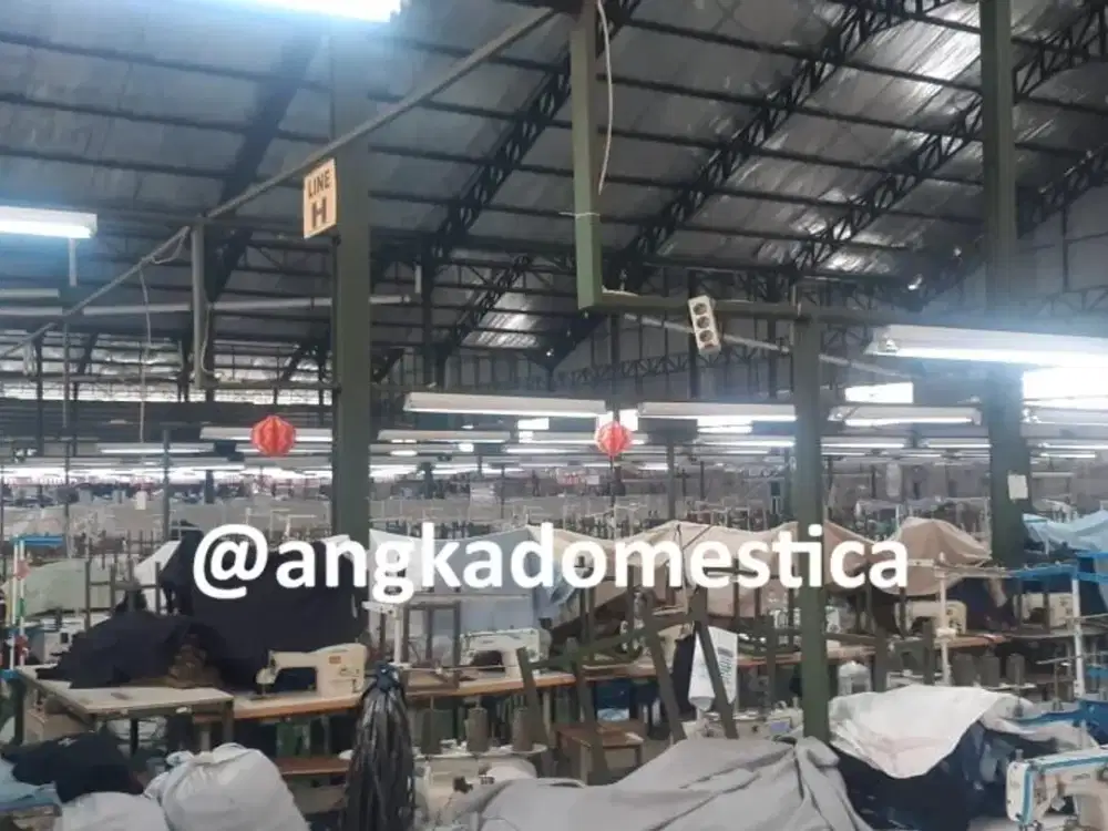 Pabrik Garment Pemalang Kondisi Aktif STRATEGIS Dijual berikut mesinnya