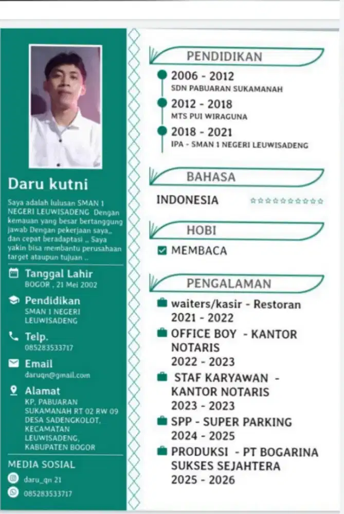Lowongan kerja apa aja